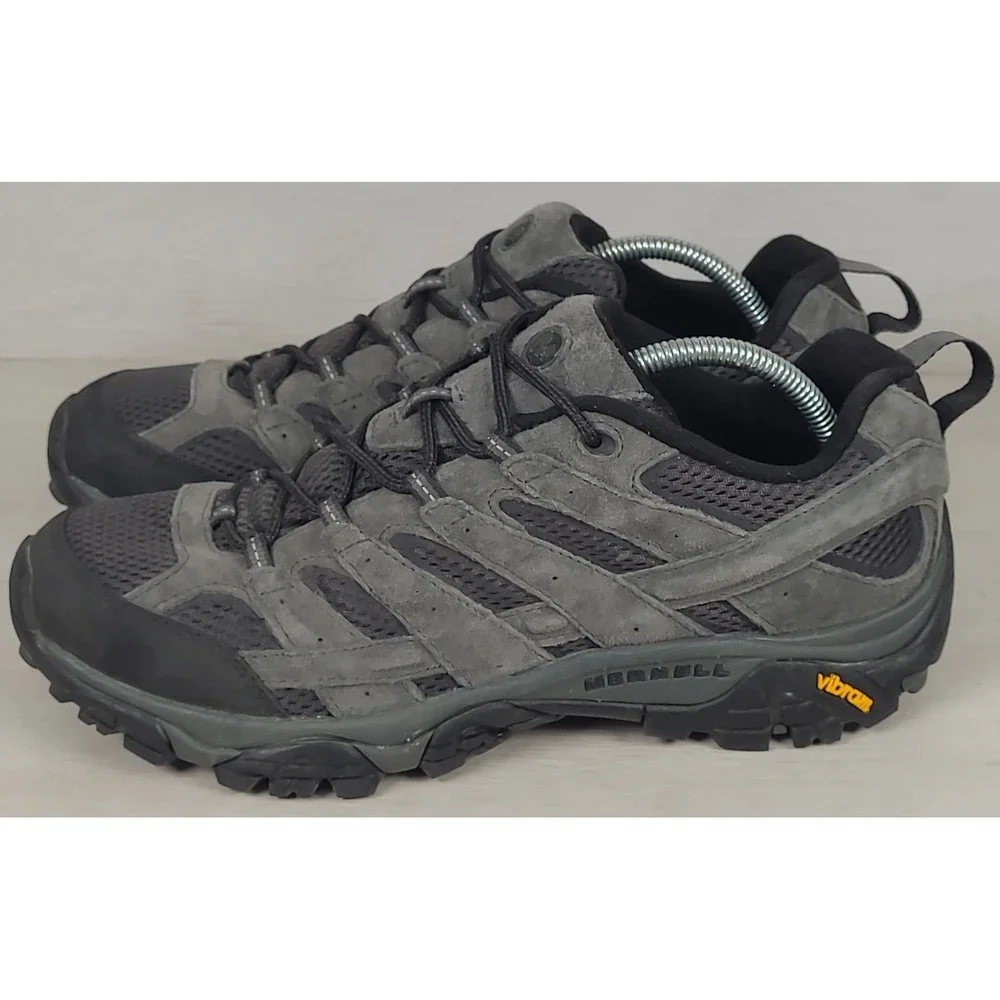 Merrell Moab 2 Vent Mens Sz 11 Hiking Shoes Grey Black Suede Vibram J06011
